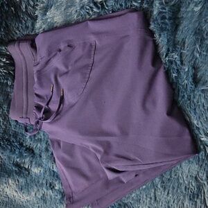 Purple Women's Jogger Pants with Drawstring Waist